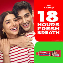 Closeup of toothpaste tube highlighting Zinc Fresh Technology