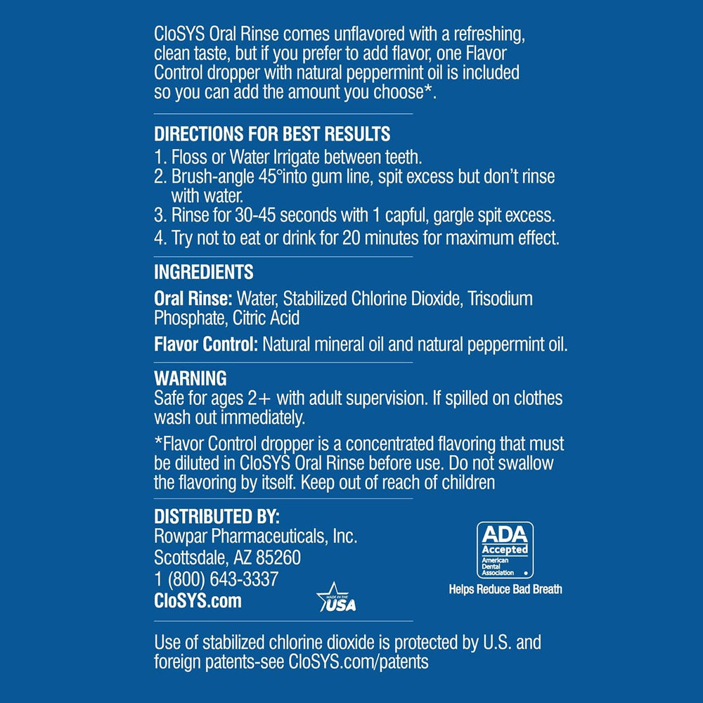 Front packaging for CloSYS Ultra Sensitive Mouthwash 48-pack
