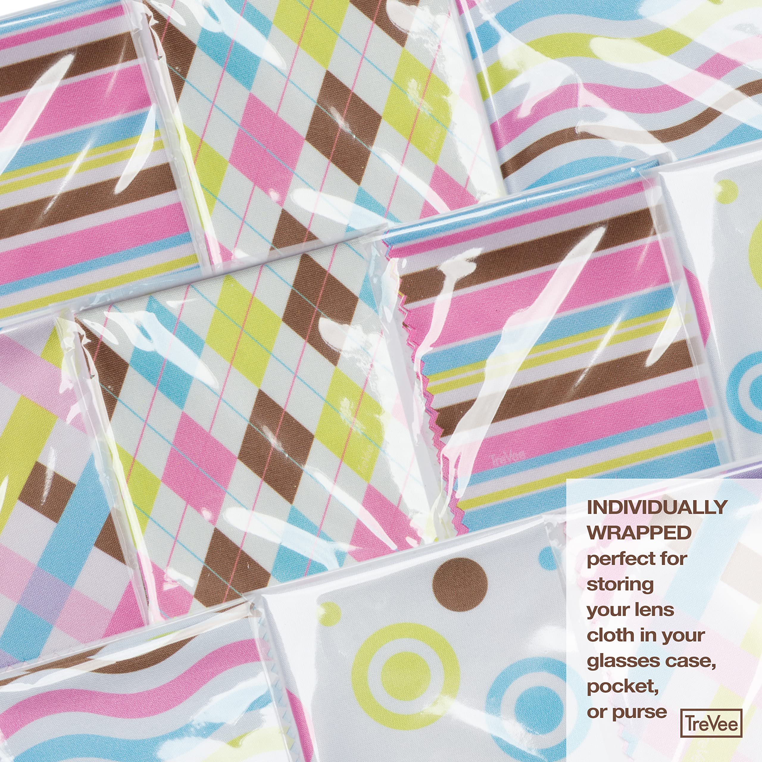 Pastel lavender geo-design microfiber cleaning cloth