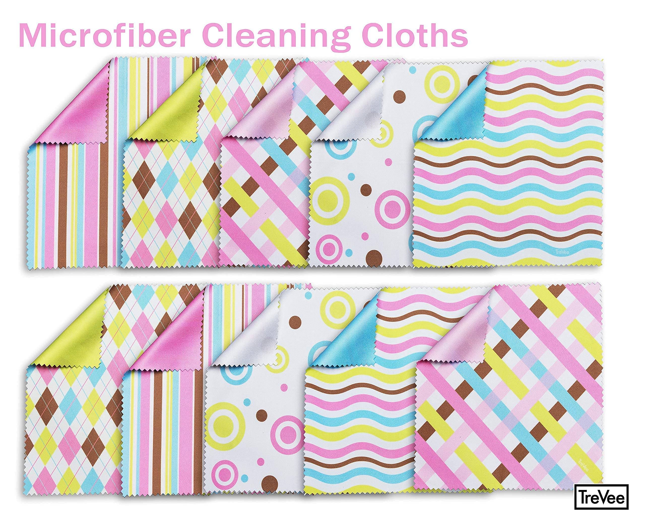 Product image: 10-pack microfiber cleaning cloths in packaging