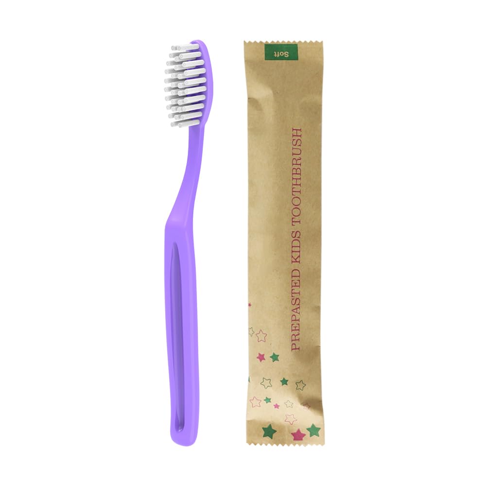 Bubblegum flavored toothpaste on kids toothbrush