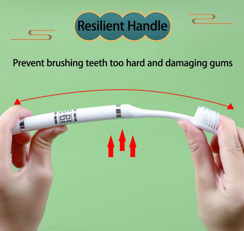 Six-pack CMHX Soft Flossing Toothbrush set for adults