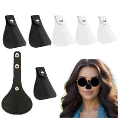 Six-piece large-size nose protectors for glasses in black and white