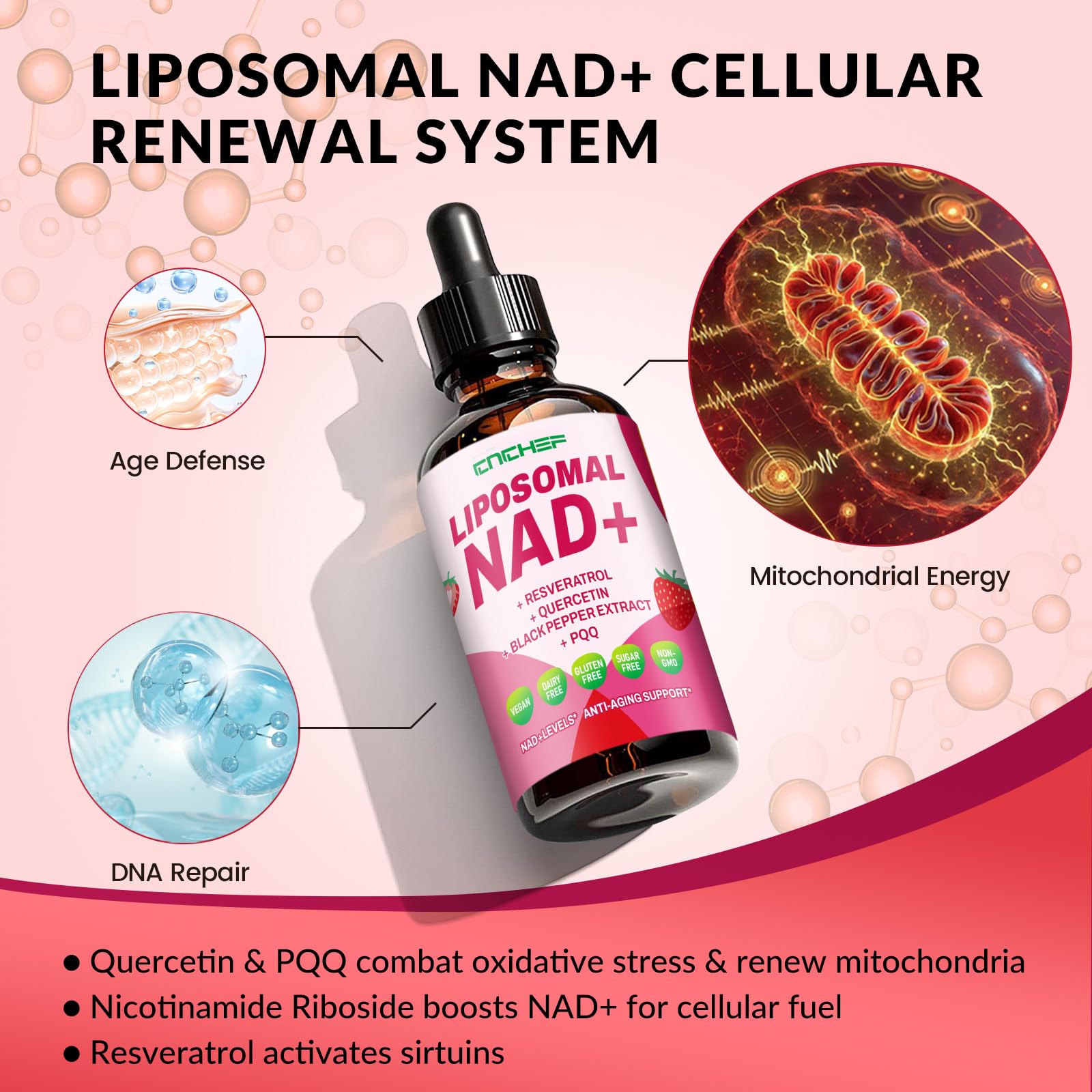 Independent testing label: non-GMO and gluten-free