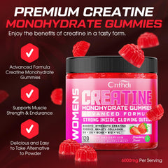 Close-up of strawberry flavored CNFHDI gummies