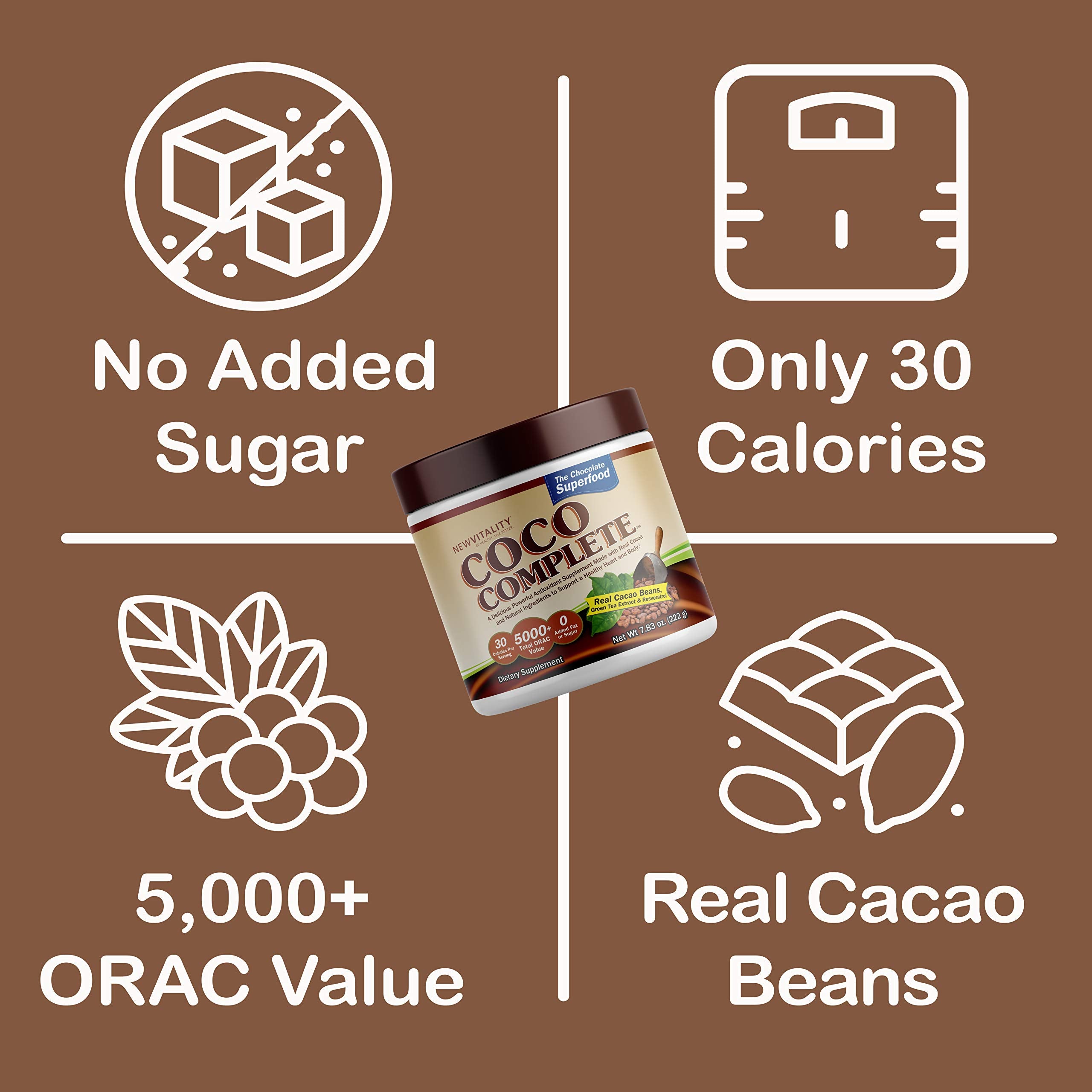 Nutrition facts panel for Coco Complete supplement