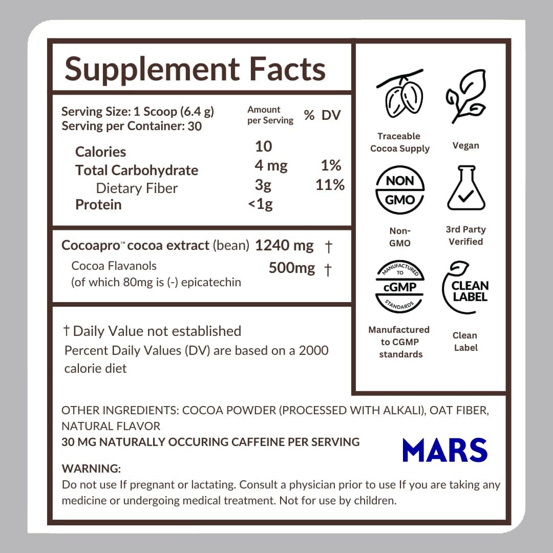 CocoaVia packaging with 60 servings
