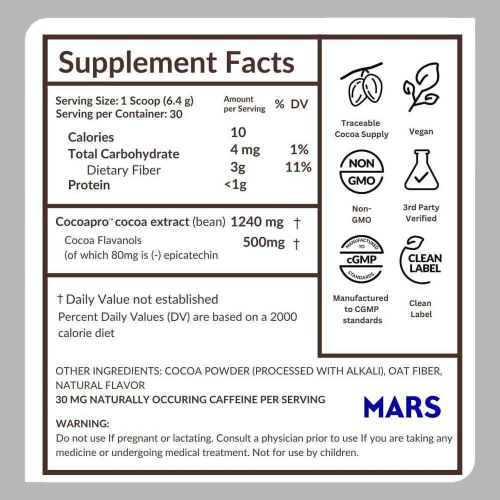 CocoaVia packaging with 60 servings