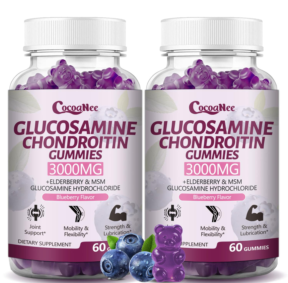 CocoaNee 2-pack front view of Glucosamine Chondroitin Gummies