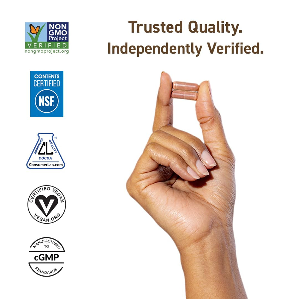 Consumer Labs testing seal and Cocoa Flavanol concentration