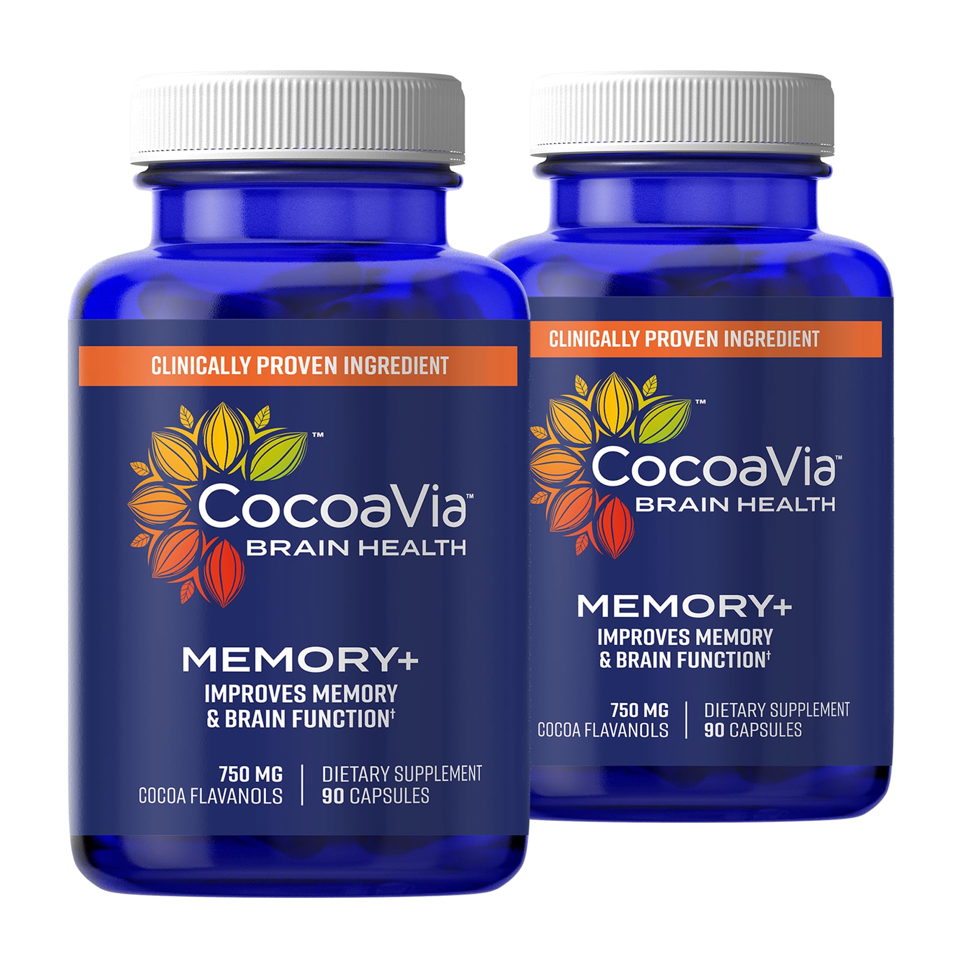 CocoaVia Memory+ bottle front label