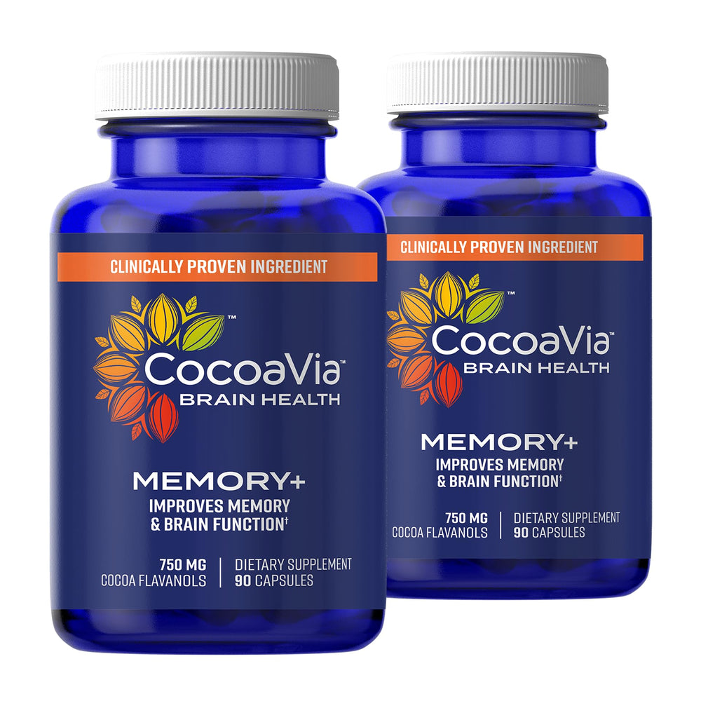 CocoaVia Memory+ bottle front label