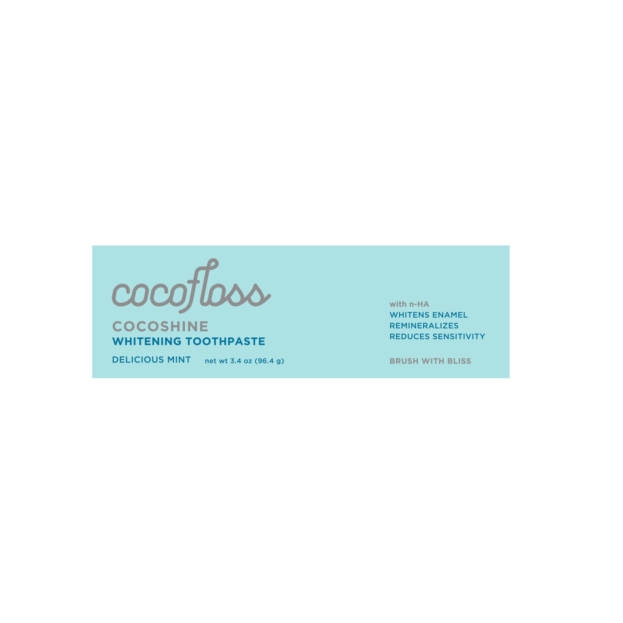 Kid-friendly mint Cocoshine toothpaste packaging