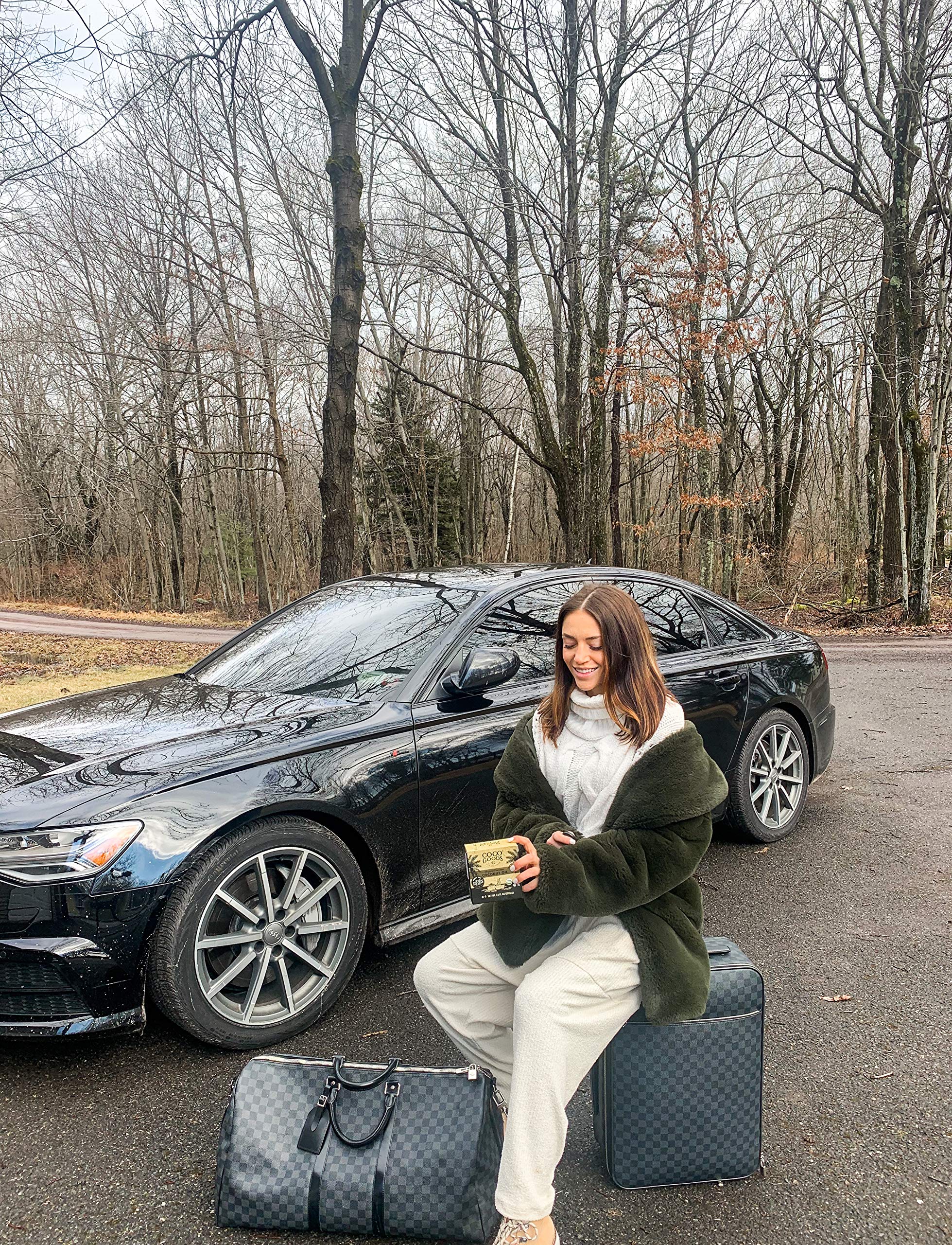 Nails and cuticles hydrated with coconut oil