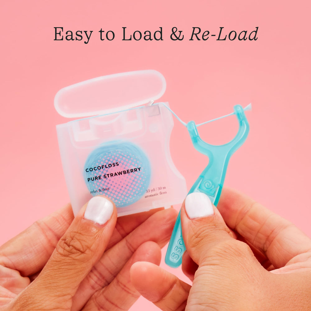 Dentist-designed ergonomic handle for easy adult-guided flossing