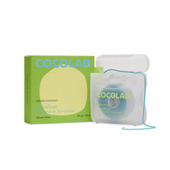 Close-up of Cocolab Woven Dental Floss spool