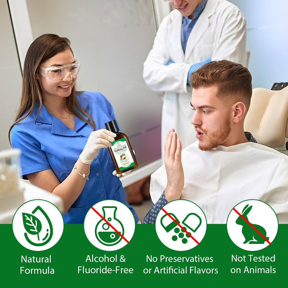 Close-up of coconut mint flavor label on the bottle.