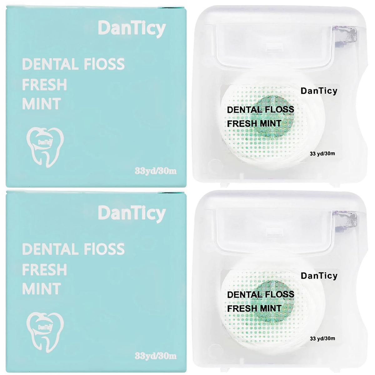Coconut oil infused dental floss designed for wide spaces