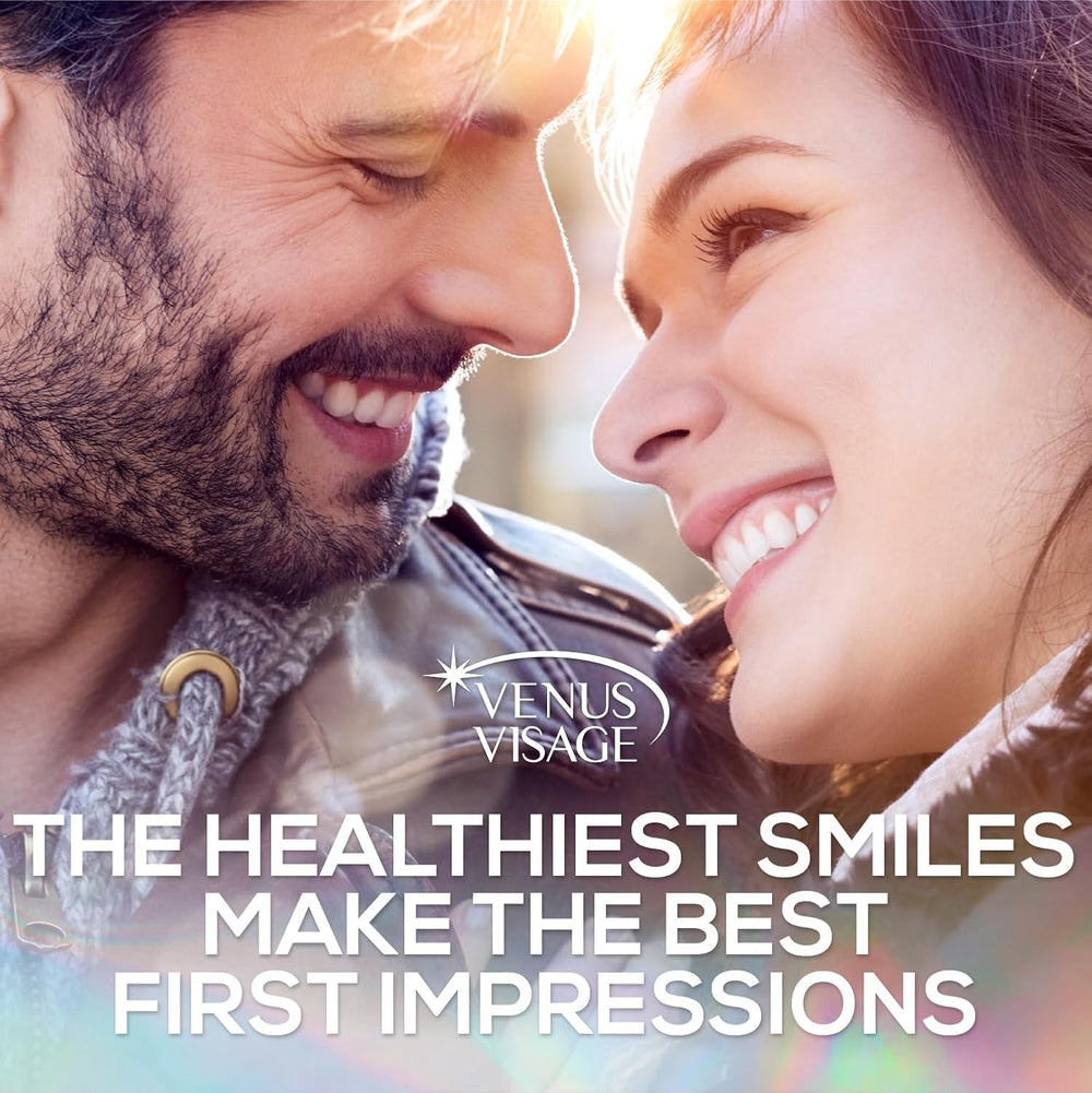 Bright smile concept with mouthwash and whitening pen