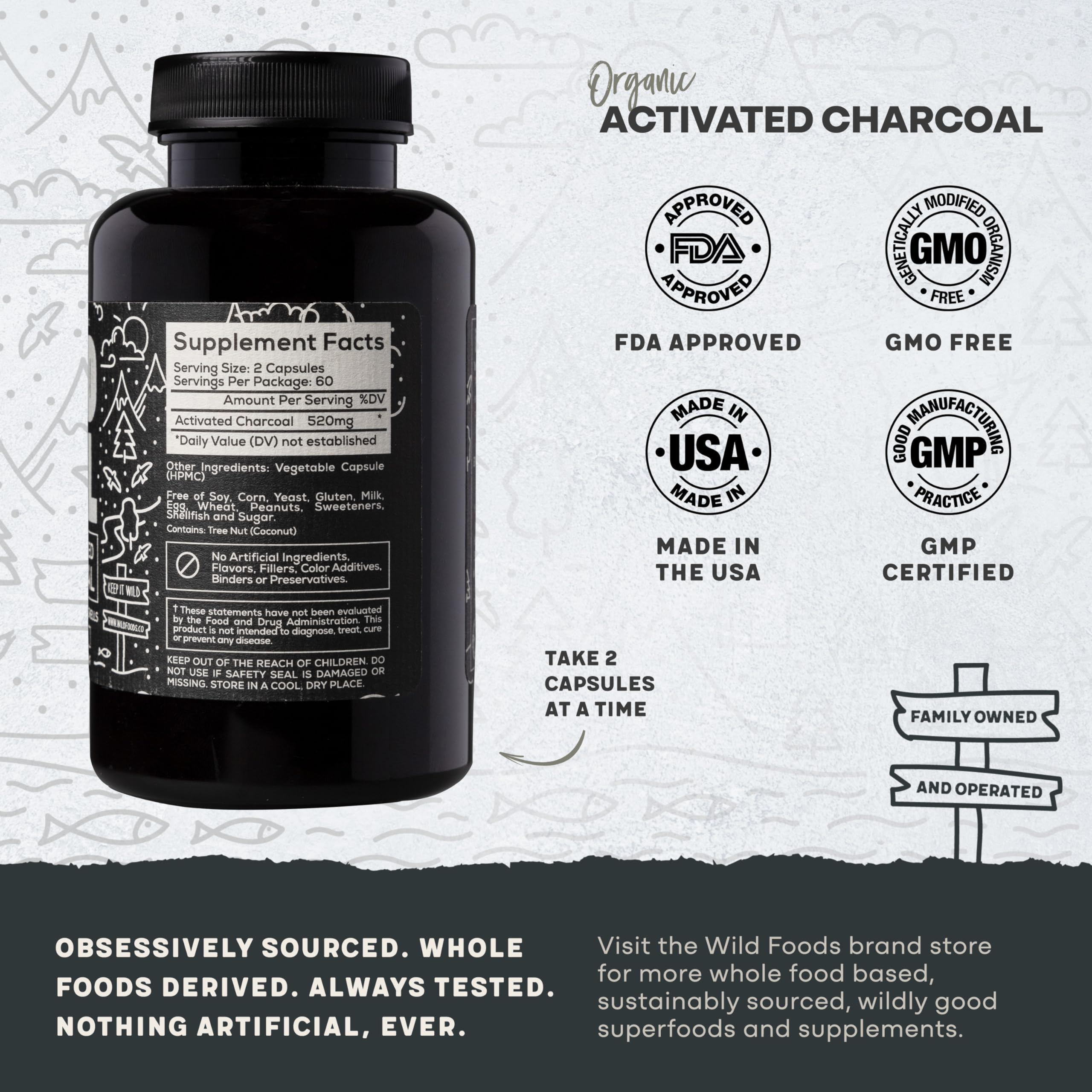Organic coconut shells used for charcoal