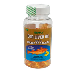 GERMA Cod Liver Oil Capsules bottle – Pure Norwegian Cod Liver Oil