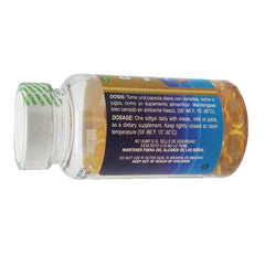 Close-up of cod liver oil capsules