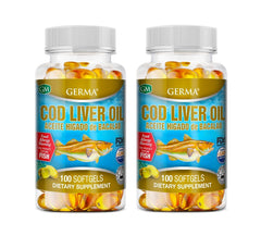 Cod Liver Oil Capsules 2 x 100 (200 softgels) from Pure Norwegian Cod Liver Oil
