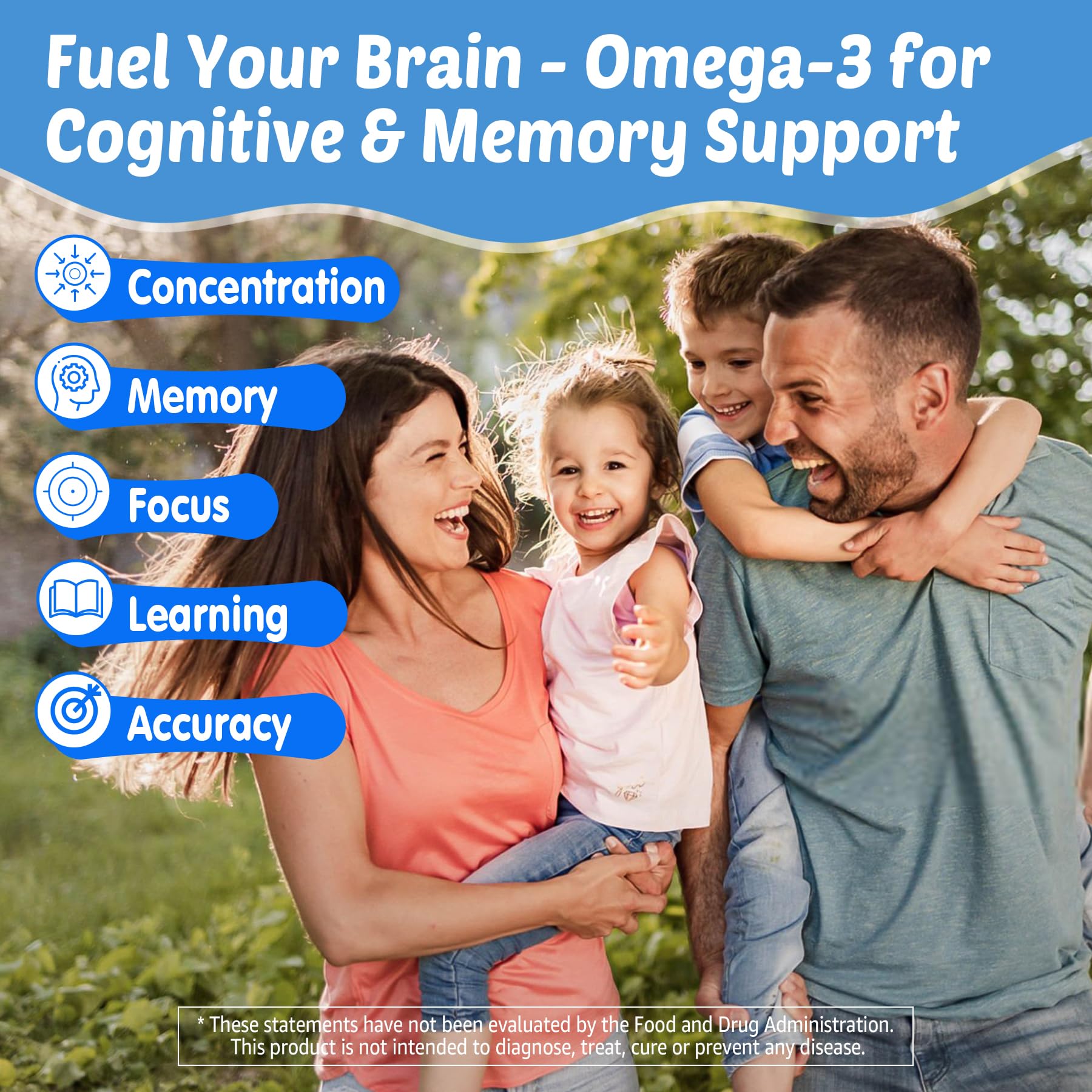 Gummies supporting brain health and immune function