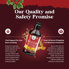 Vitamin A and D imagery on cod liver oil label