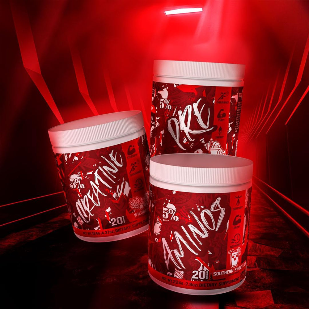 Code Red Aminos product lineup with Italian Lemon Ice flavor