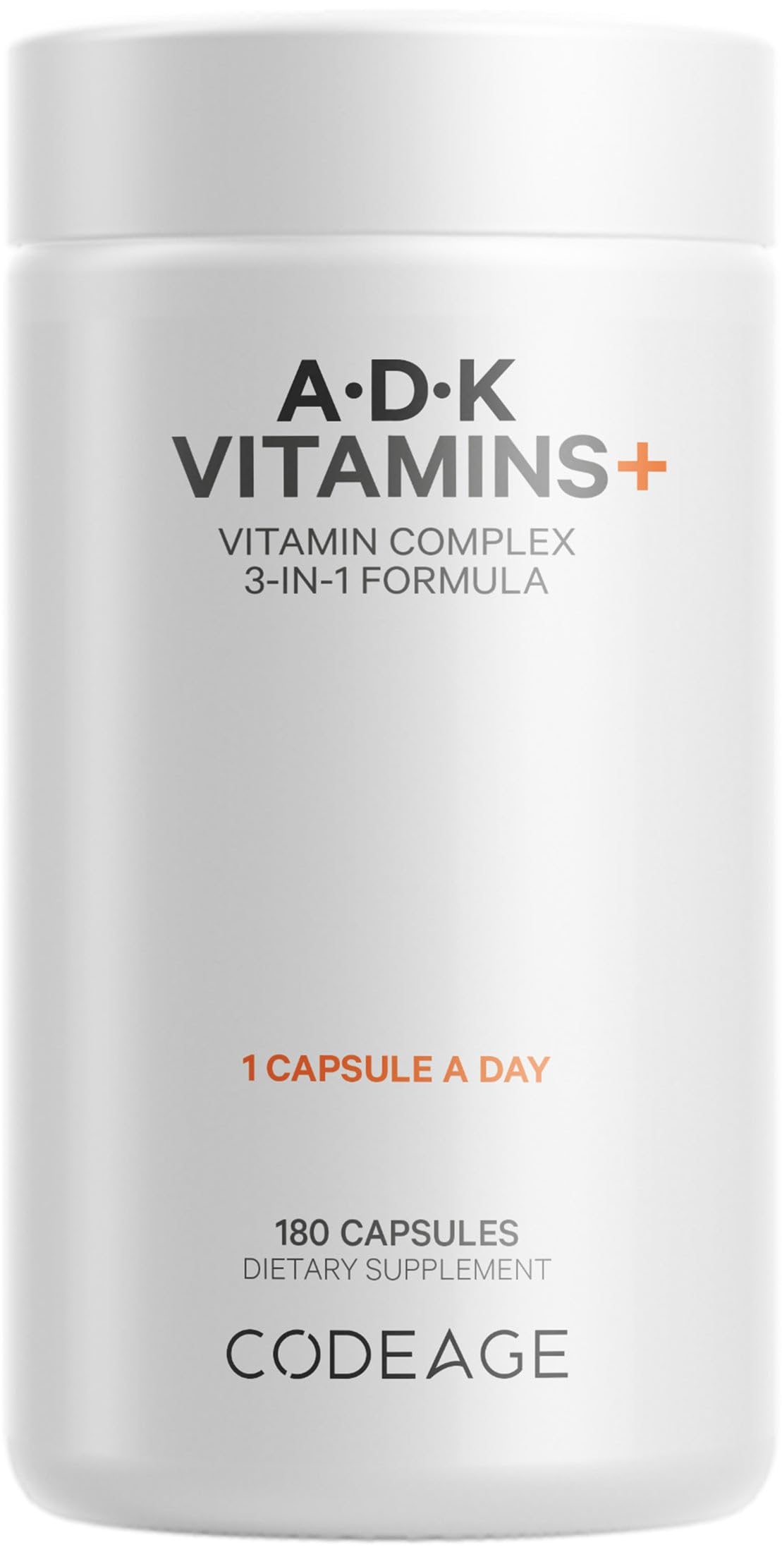 Codeage ADK Vitamins bottle front view