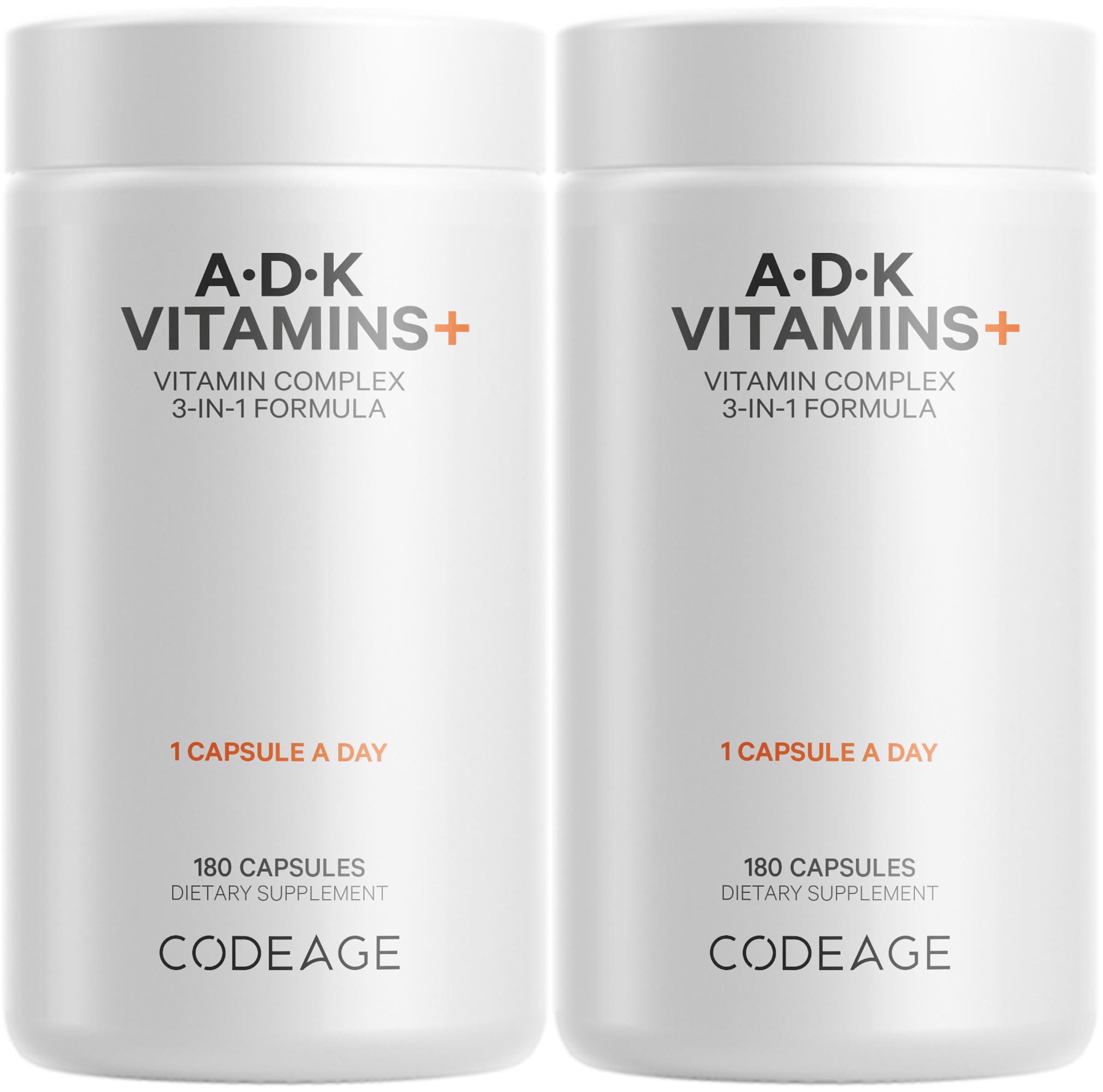 Codeage ADK Vitamins supplement bottle – front view