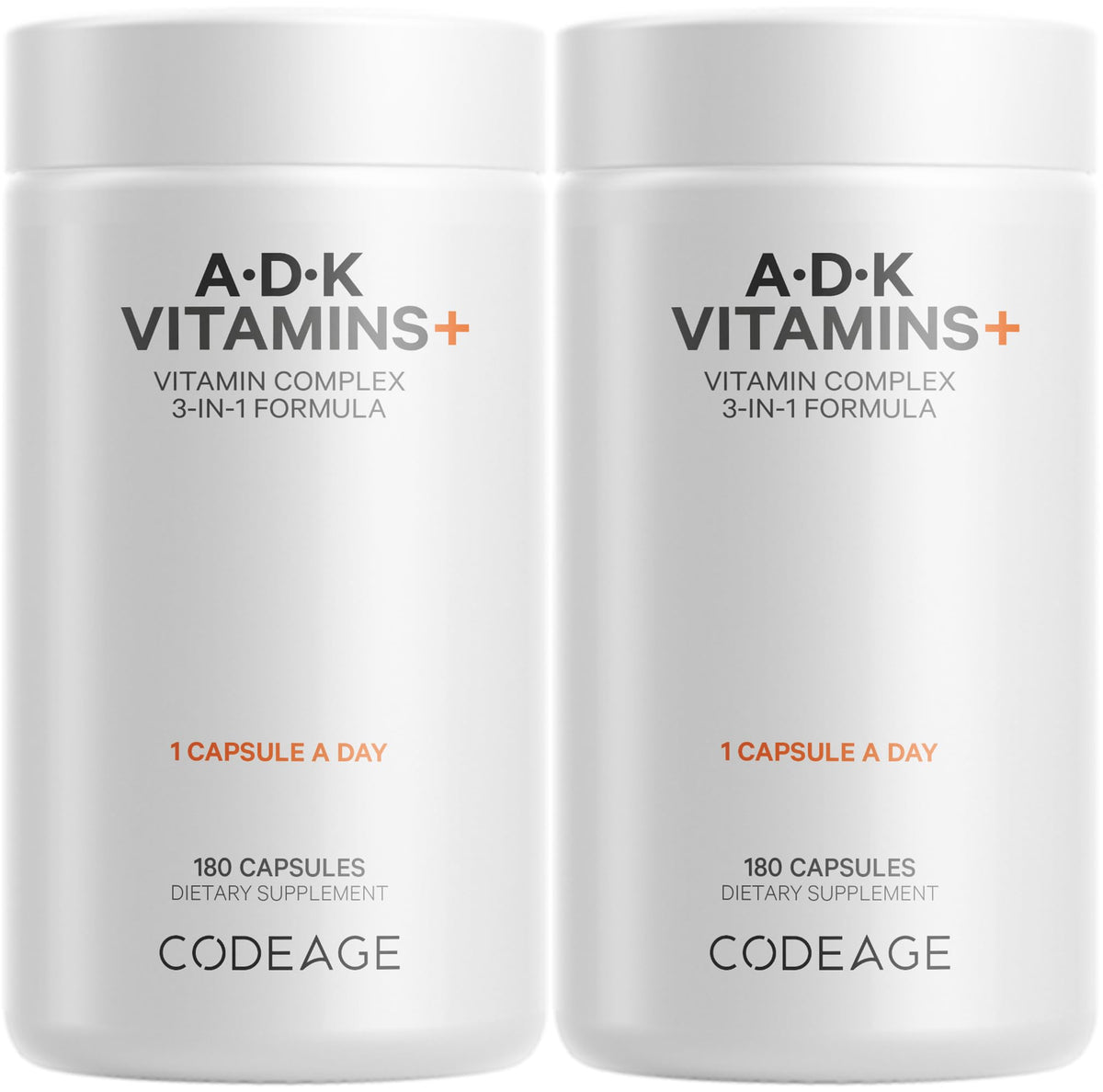 Codeage ADK Vitamins supplement bottle – front view