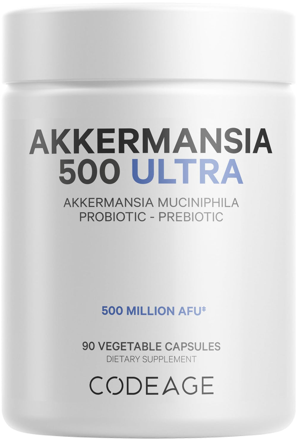Codeage Akkermansia Muciniphila Probiotic Ultra bottle and label