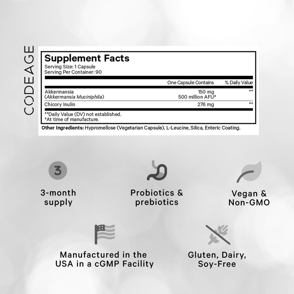 Unopened Codeage Akkermansia Muciniphila Probiotic Ultra packaging