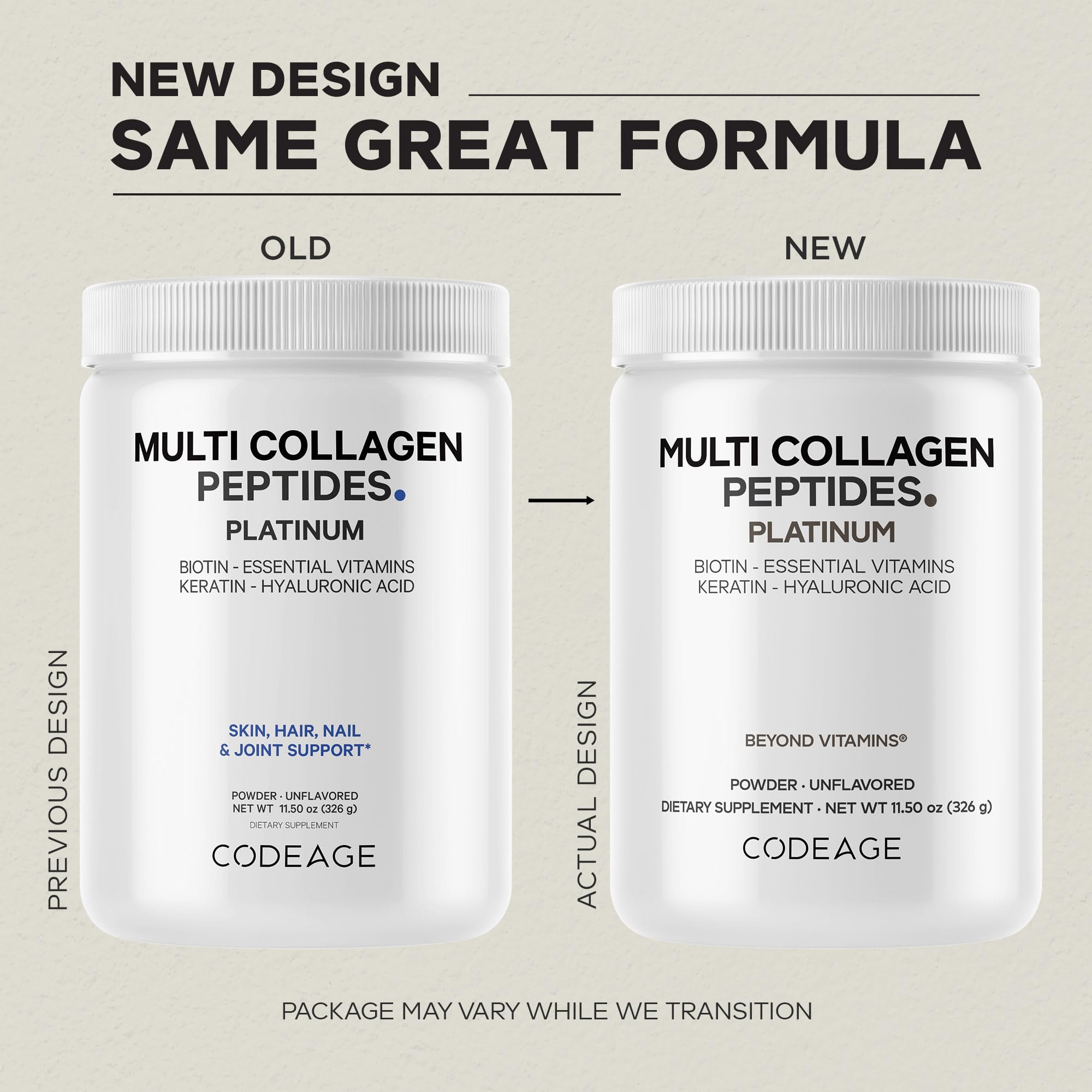 Biotin 10,000 mcg and Hyaluronic Acid in the formula