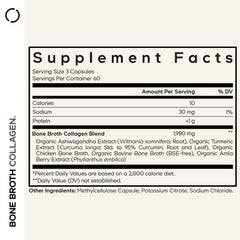 Capsules represent collagen types I II III from bone broth