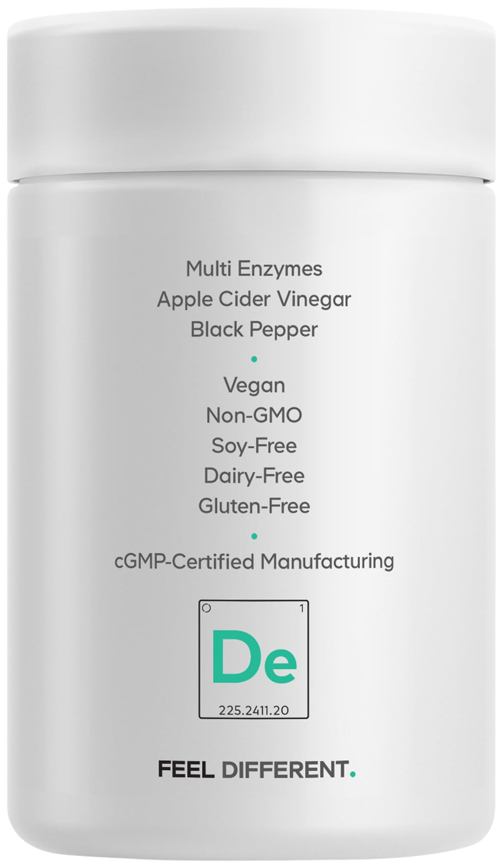 Product label showing 30 servings per bottle