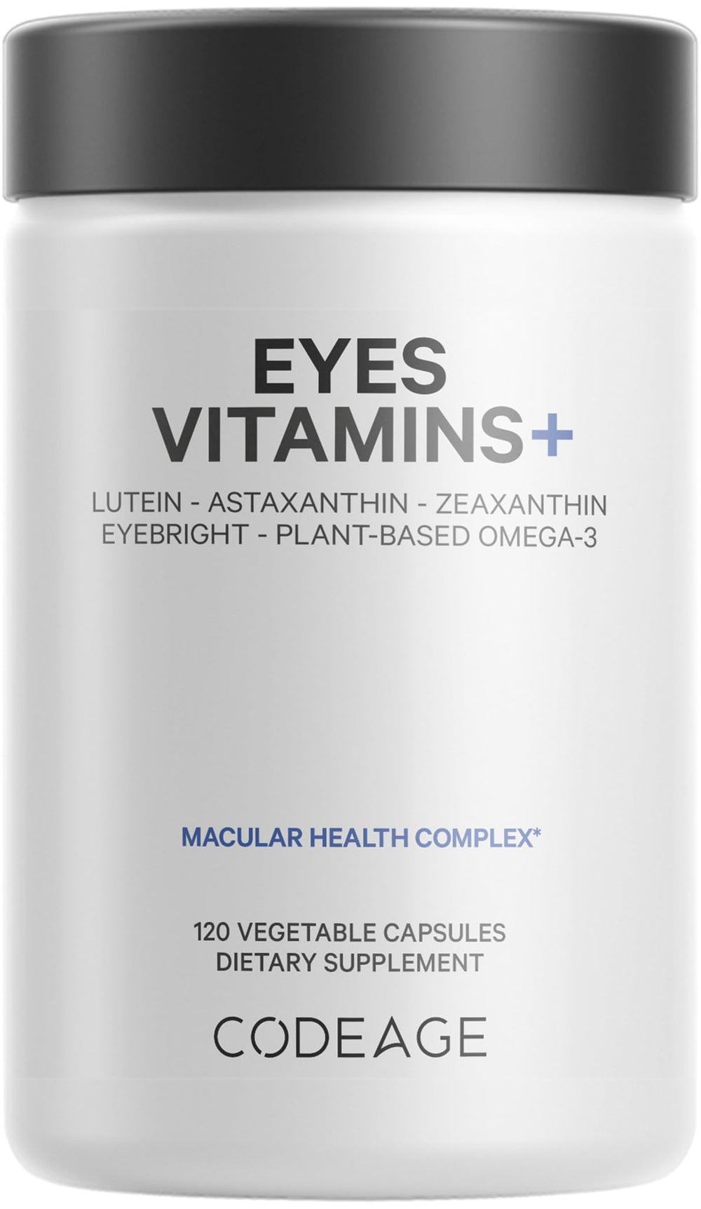 Codeage Eyes Vitamins AREDS2 formula bottle and capsules
