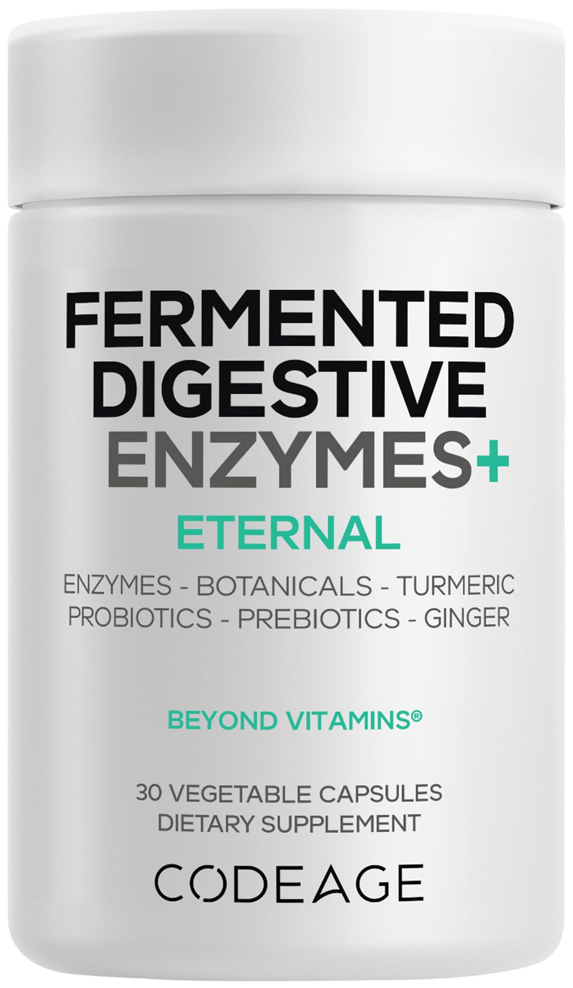 Bottle of Codeage Fermented Digestive Enzymes with 14 enzymes