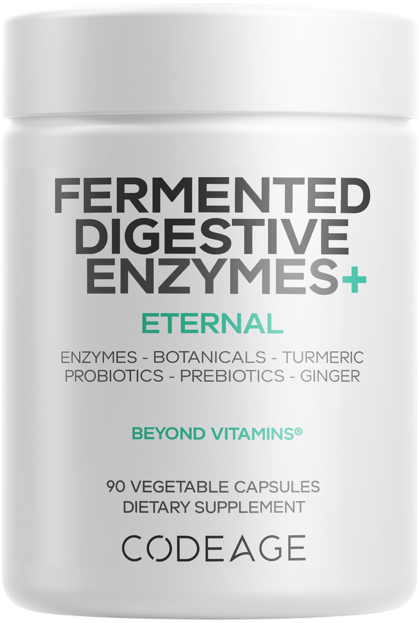Codeage Fermented Digestive Enzymes bottle with 90 capsules