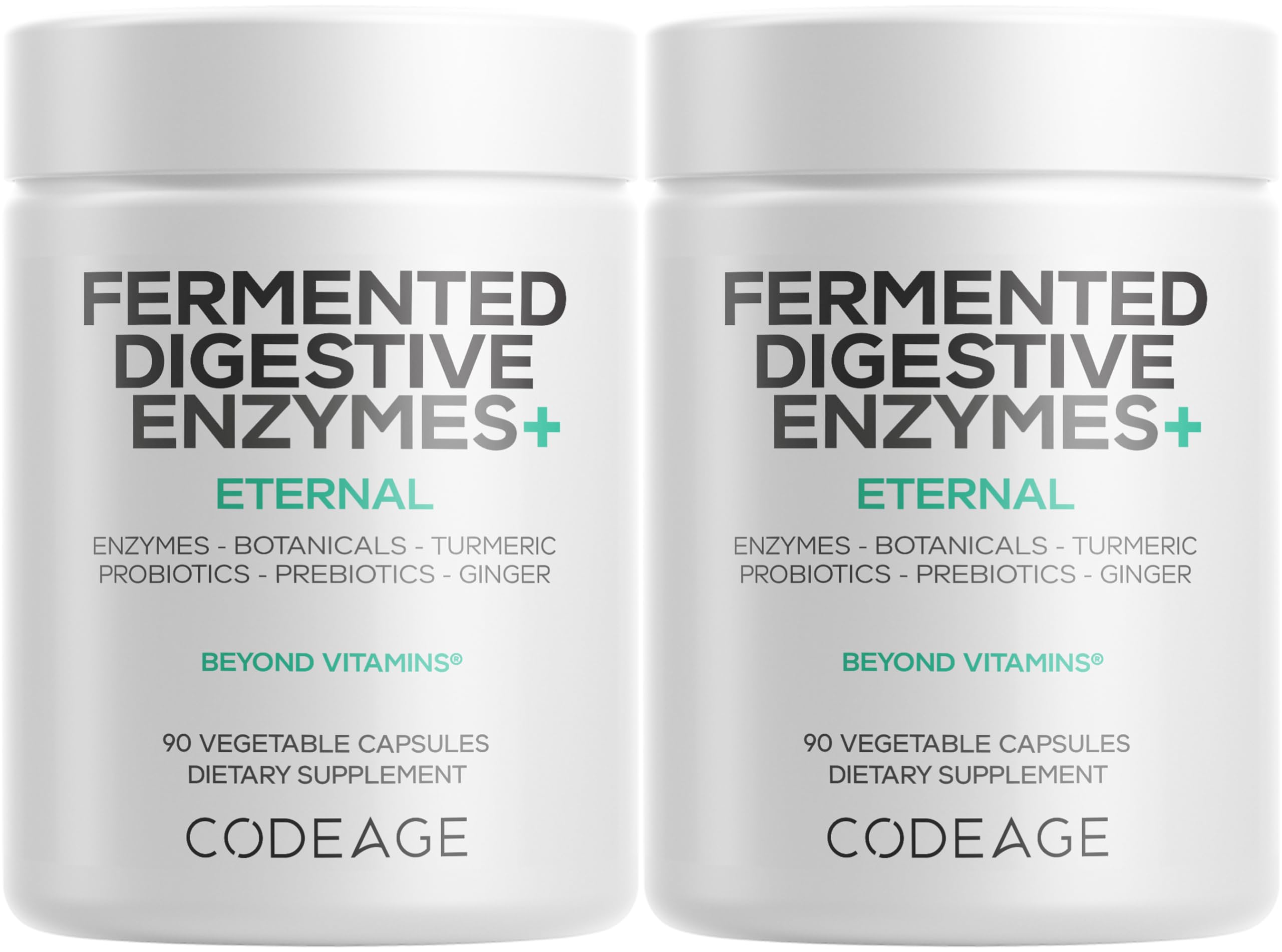 Codeage Fermented Digestive Enzymes bottle front view