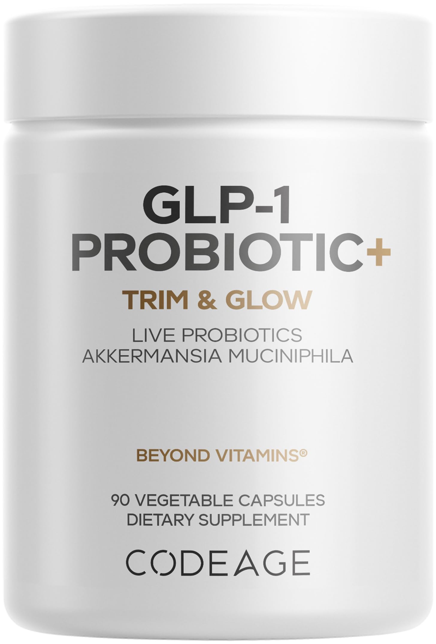 Codeage GLP-1 Probiotic+ bottle with label