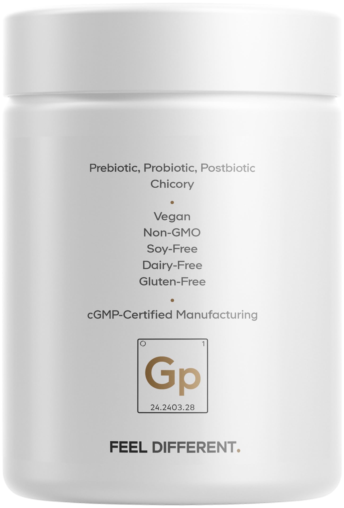Packaging side view of Codeage GLP-1 Probiotic+ 90-capsule bottle