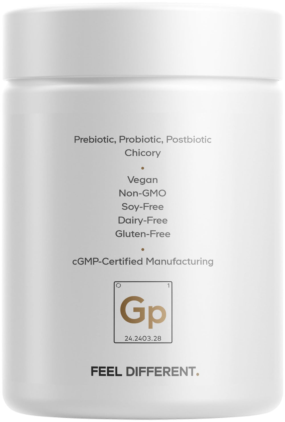Packaging side view of Codeage GLP-1 Probiotic+ 90-capsule bottle