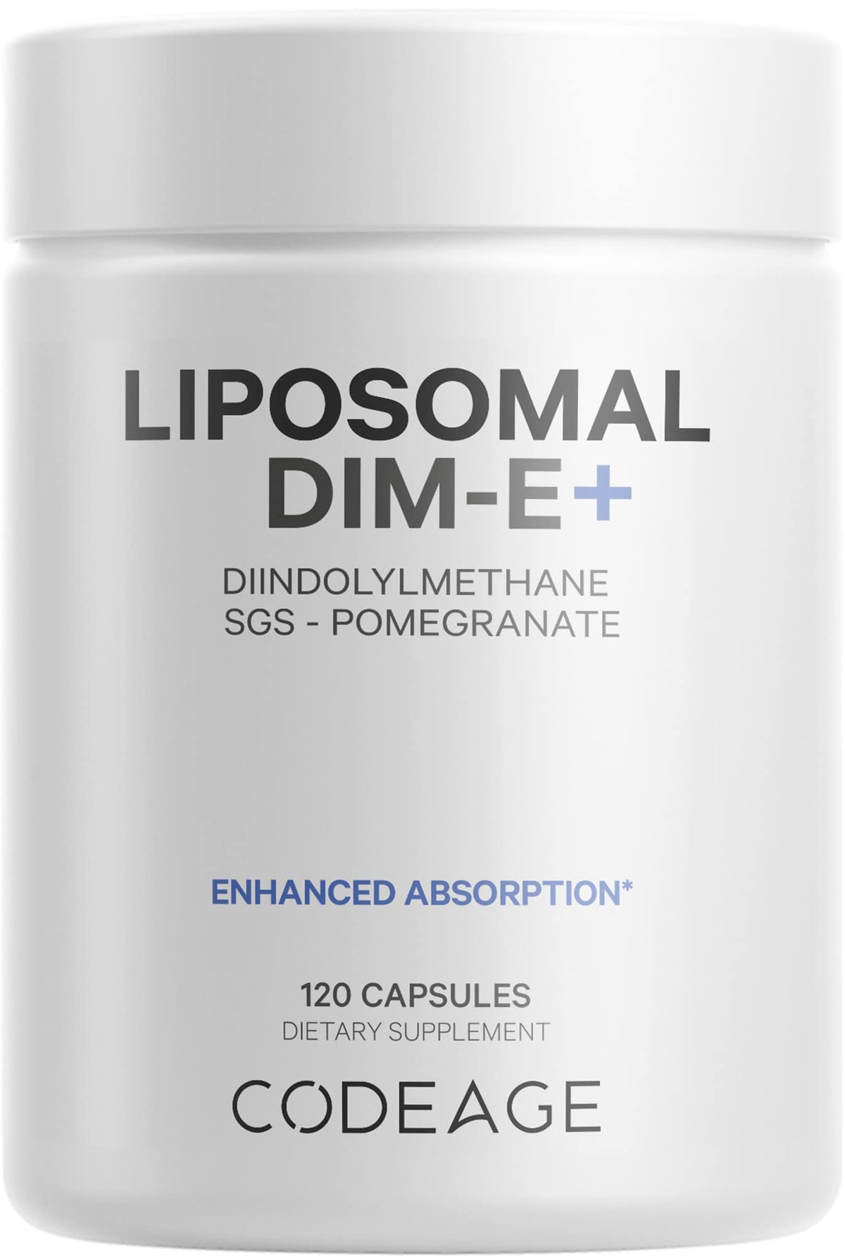 Codeage Liposomal DIM supplement bottle with 120 capsules