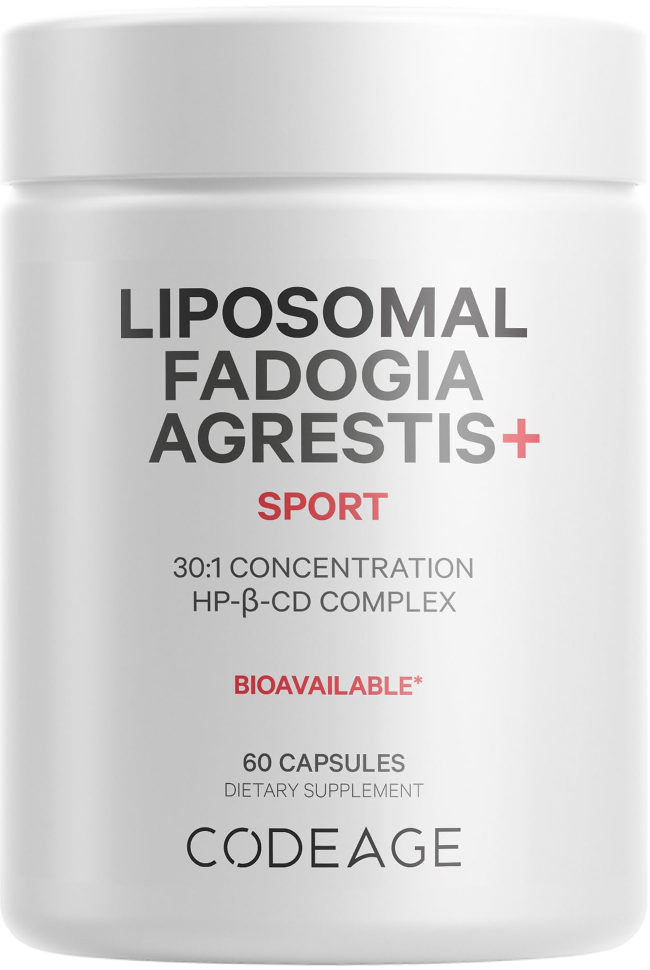Codeage Liposomal Fadogia Agrestis 600mg bottle label