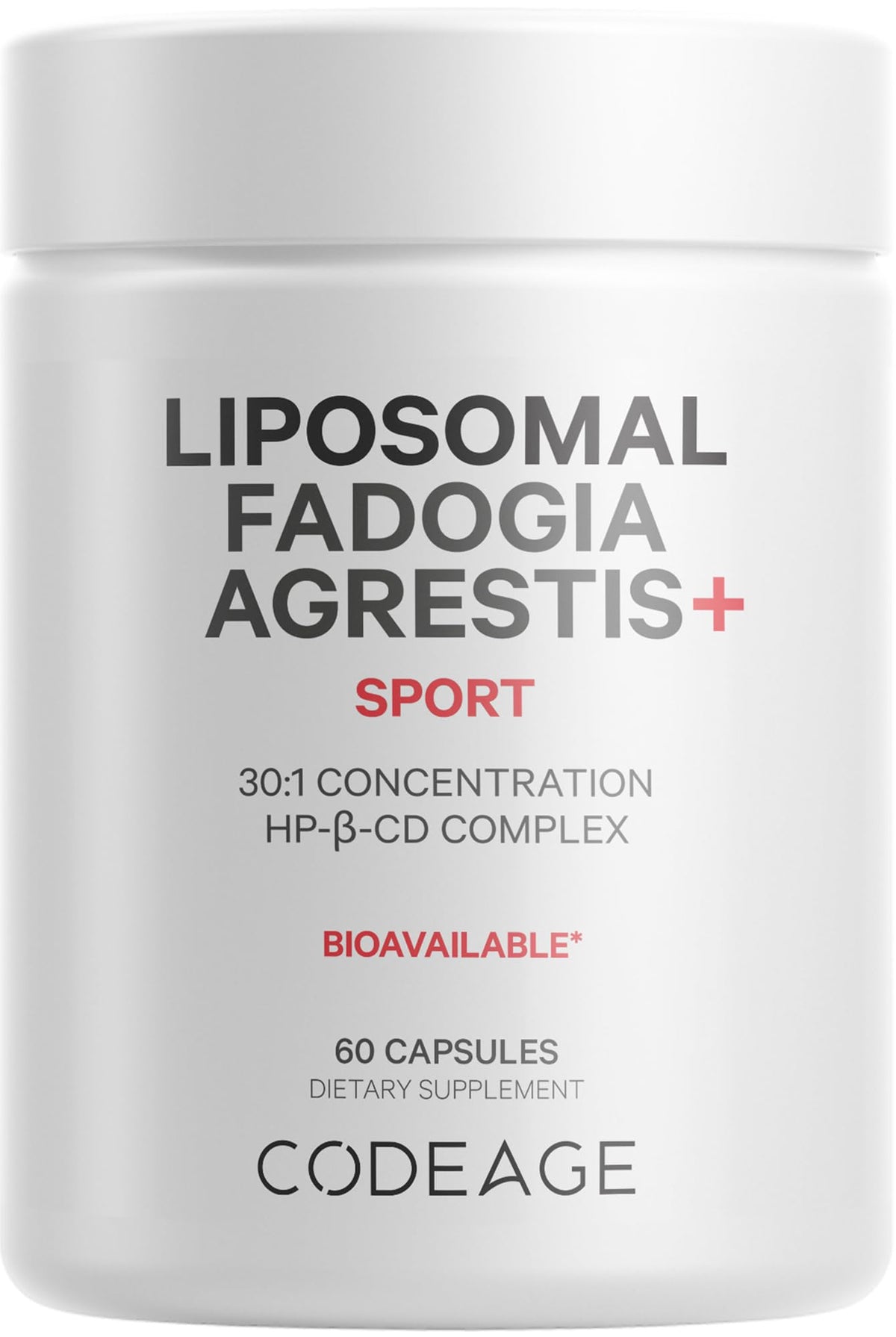 Codeage Liposomal Fadogia Agrestis 600mg bottle label