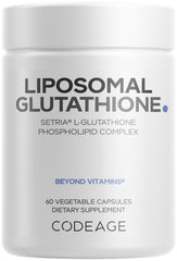 Codeage Liposomal Glutathione Setria 500mg per serving label