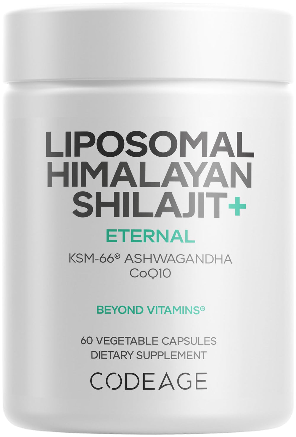 Codeage Liposomal Himalayan Shilajit+ bottle front view